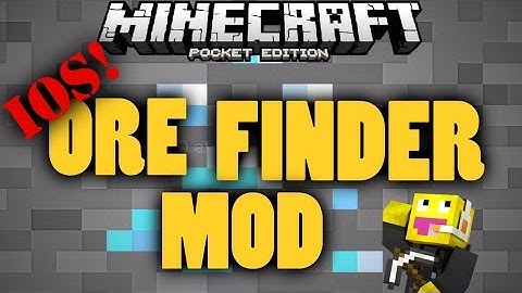 MCPE IOS MOD !! ORE FINDER MOD [0.10.4] MUST WATCH!