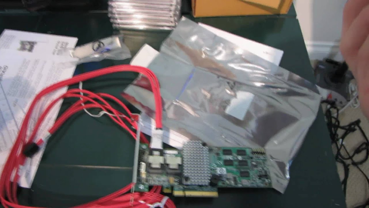 LSI 9260-8i SATA3 SAS 6Gb/s PCIe 2.0 RAID Card Unboxing & First