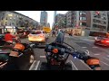 2021 yz450f wheelie busy streets of manhattan  insane crash save 