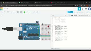 Lab modul 1 microcontroller system (EMK21503) unimap Use TINKERCAD