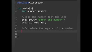 C++ coding to find the square of a number | Programming in C++ language.#codingbeginners