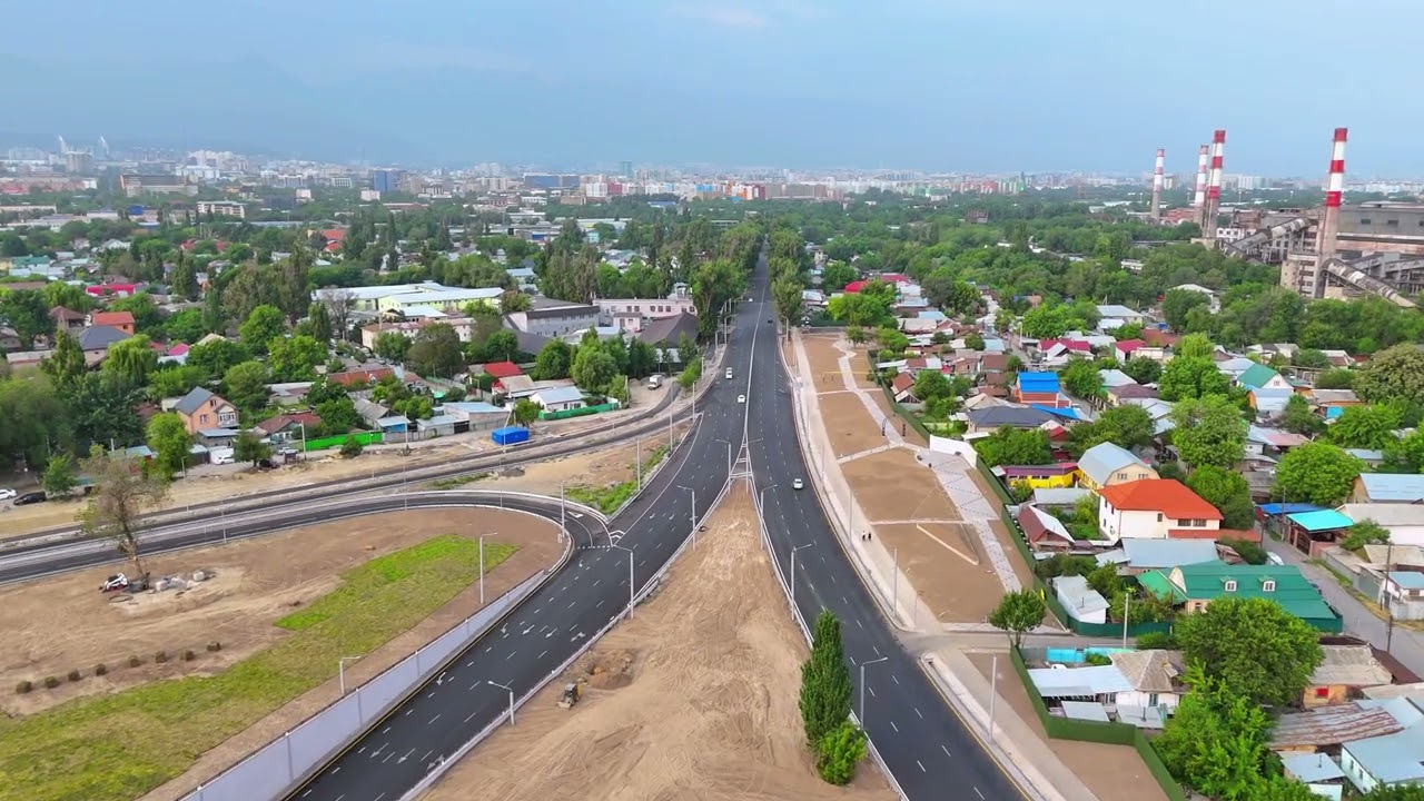 Проспект Сейфуллина от начала до конца. Город Алматы