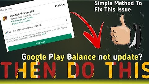 Google Play Balance Not Update ||ONE-STEP to Fix This Issue