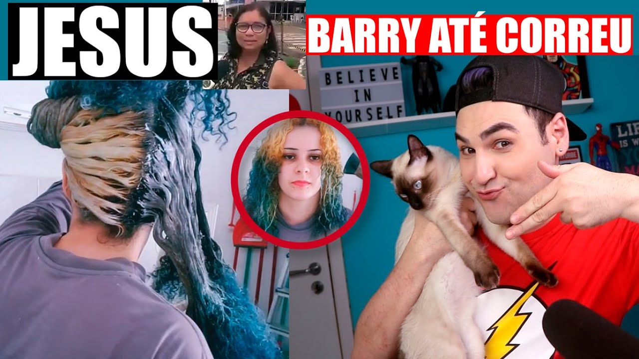 MEU DEUS! QUE CÊ FEZ QUERIDONA? REAGINDO A DESCOLORAÇÃO EM CABELO CACHEADO E AS BOLINHAS DO BARRY