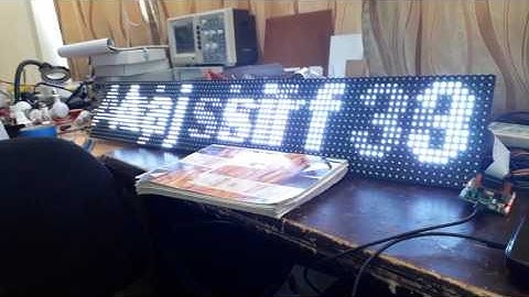 Wireless P10 Dot Matrix Using JoltaIO board(Mobilink Addvertisment) through Smart Phone