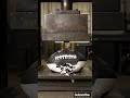 Football Gets Flattened by Hydraulic Press 😱 #shorts #viral
