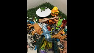 satisfying unboxing with unboxing animal Dinosaur toys and Asmr review videos