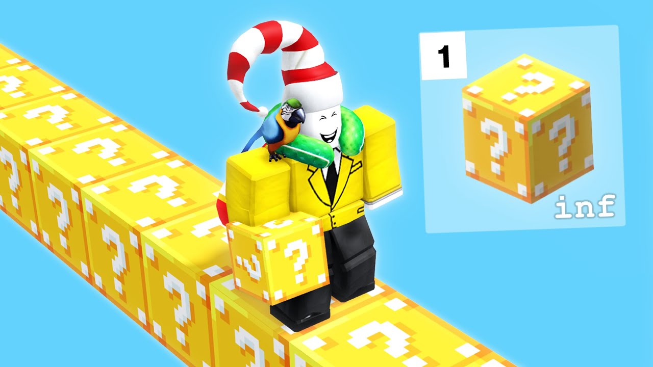 I Used ONLY LUCKY BLOCKS to build in Bedwars.. But This Happened..