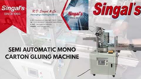 Mono Carton Box Gluing Machine | Box Gluing Machine | Box Pasting Machine | Box Sealing Machine
