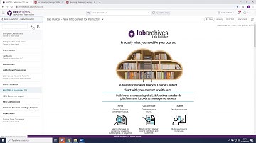 Getting Started with LabArchives Classroom Edition