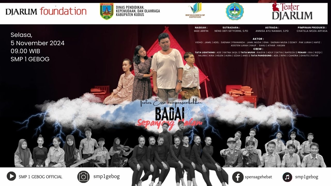 PERSEMBAHAN TEATER ESSA ''BADAI SEPANJANG MALAM''