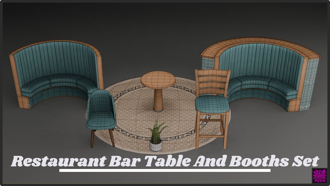 SET DE RESTAURANTE!! | MODELANDO EN BLENDER!! | TIME LAPSE DIA 3 
