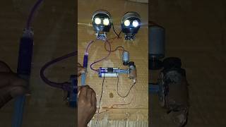 How to Make a Powerful Hydraulic Machine Helmet Fog Light Using DC Motor! Inventor Pr