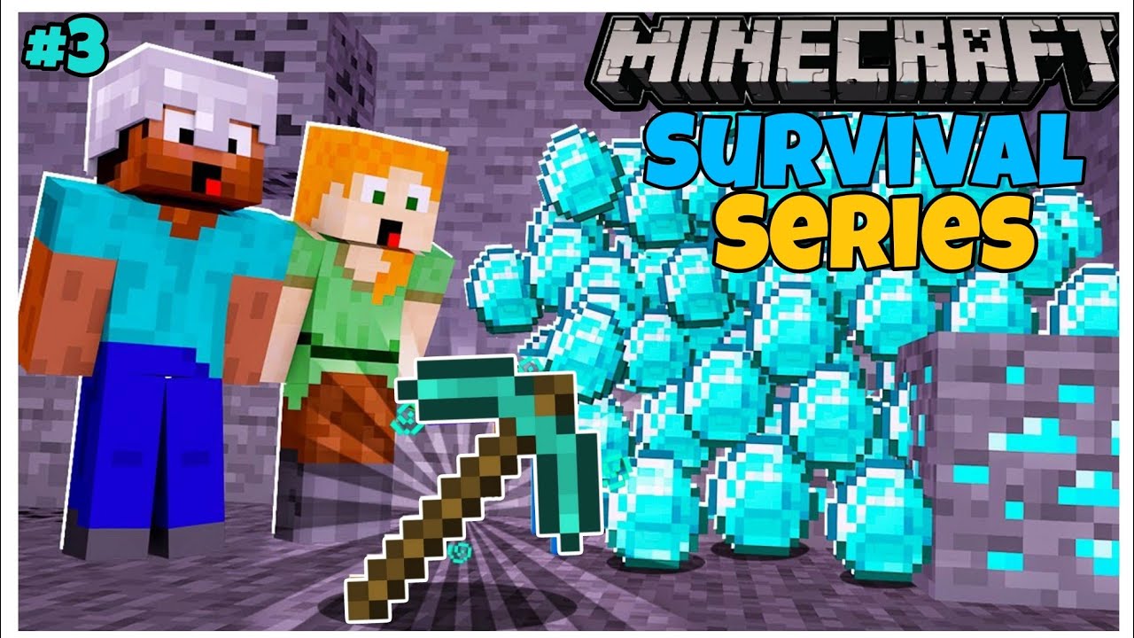 I Found Diamonds And Made Diamond Pickaxe Minecraft Survival Series ...
