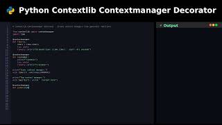 Python Contextlib Contextmanager Decorator #coding