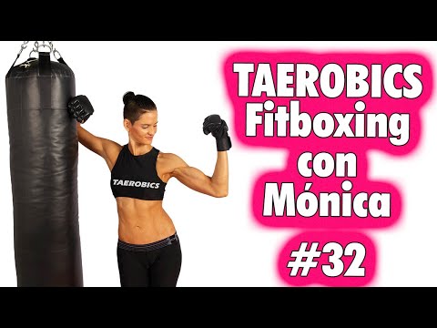 TAEROBICS Fitboxing con Monica #32 | Entrenamiento en Casa para quemar grasa, tonificar y fortalecer