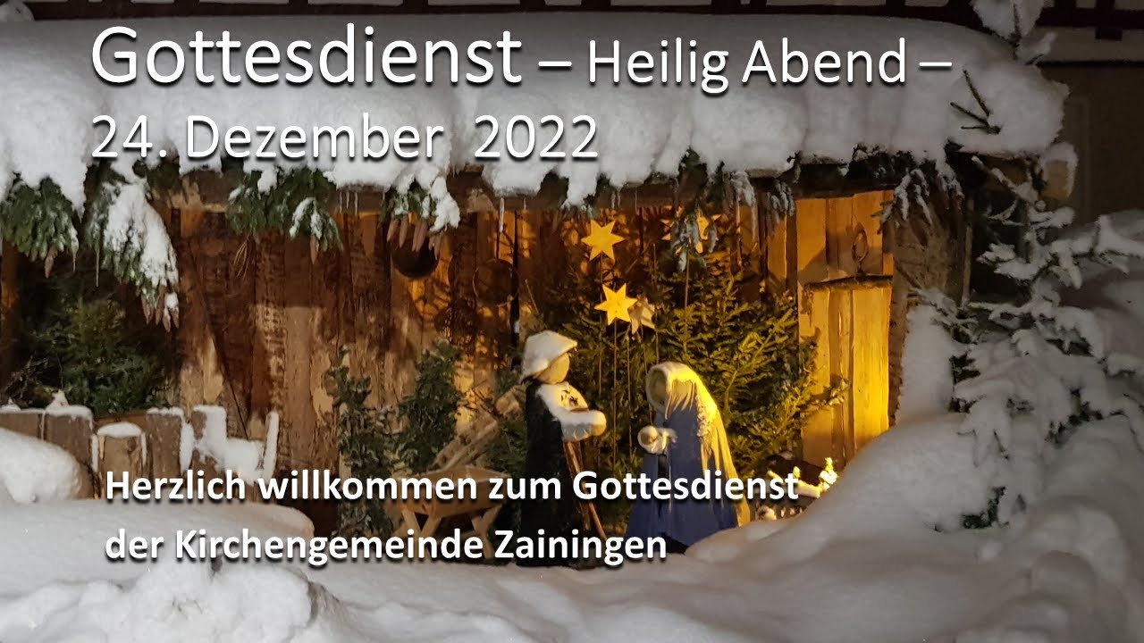 Gottesdienst am 24. Dezember 2022 - YouTube
