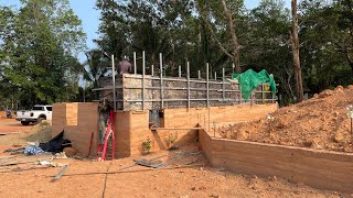 Building a rammed Earth house in Thailand part 3