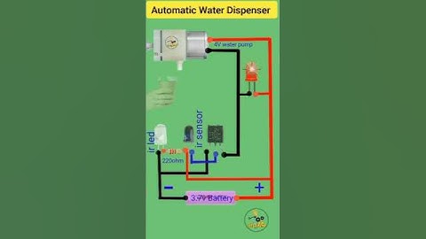 Automation Water Dispenser | Automatic Water Tap Using IR Sensor #shorts #circuit #project #diy