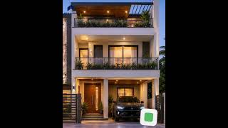 Elegant front elevation design with modern construction ideas.