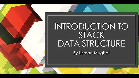 Introduction to Stack data structure in Urdu/Hindi