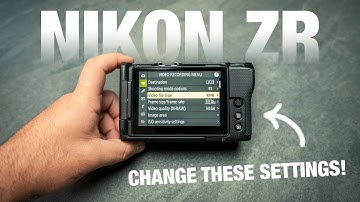 Nikon ZR-instellingen die u MOET wijzigen voor betere video!