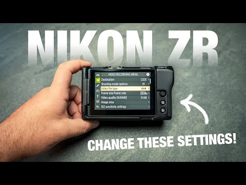 Nikon ZR Settings You NEED To Change For Better Video 
