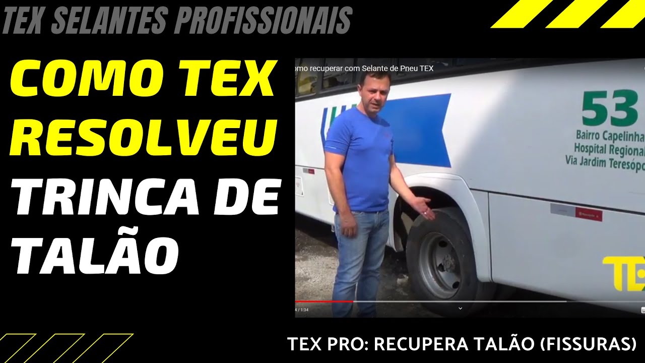 Vídeo: Trinca no talão como recuperar com Selante de Pneu TEX