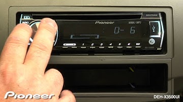 How To - DEH-X3500UI - Audio Settings