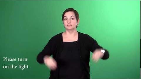 Sign Language Level 1 - Verb Pairs Involving Turning Things On and Off
