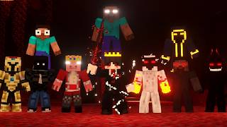 Crafter Friends VS Dark Monsters | The Crafter Team War | Watch Only @BlineCrafter