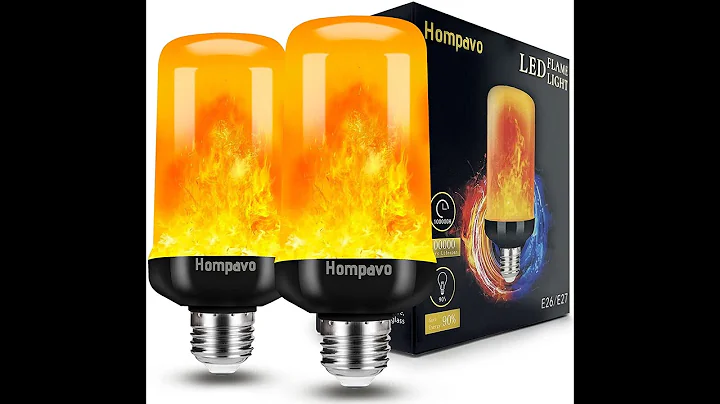 Hompavo E26 E27 3W 4 Mode Flickering Flame LED Bulb