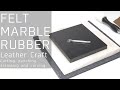 FELT, MARBLE, SILENT RUBBER BOARD【LEATHER CRAFT】Cutting, punching, stamping and curving.