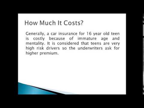 How Much is Car Insurance for a 16 Year Old - YouTube
