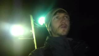 Arrival by night in Campulung Moldovenesc Romania November 2014