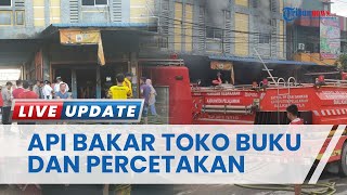 Toko Buku dan Percetakan di Pelalawan Hangus Terbakar, Si Jago Merah Lalap Barang hingga ke Lantai 4