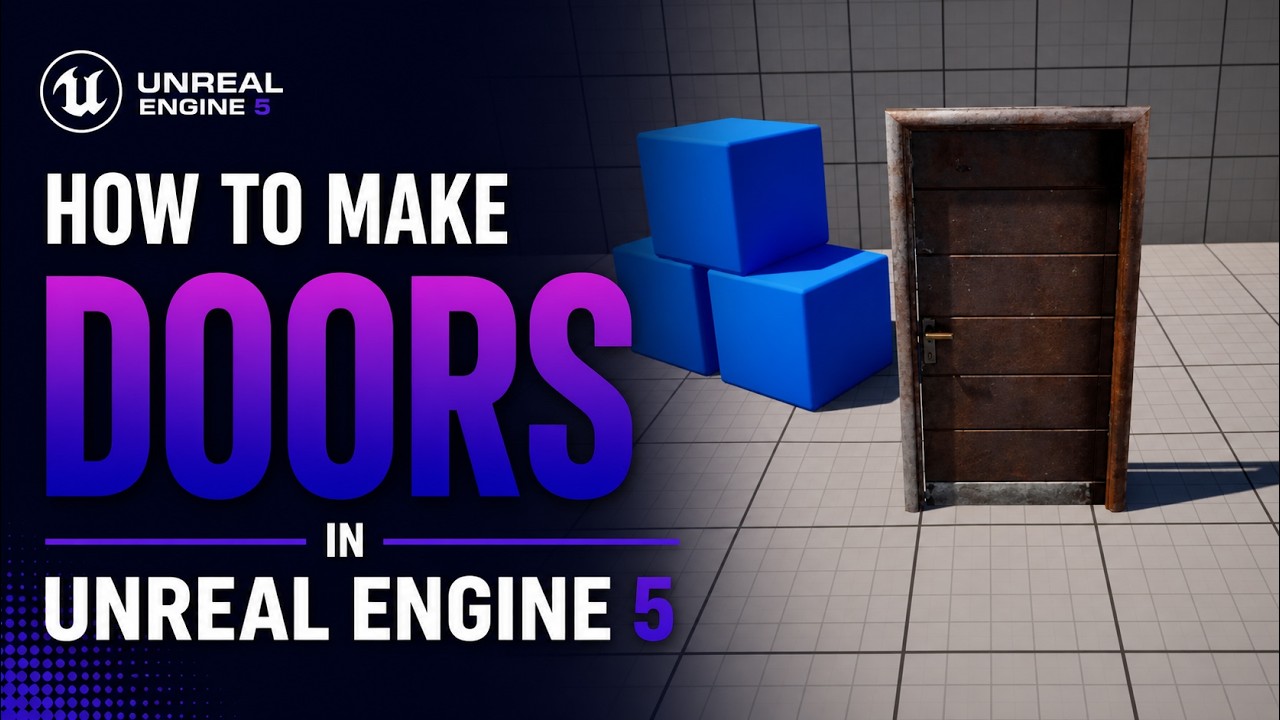 How to Make a DOORS SYSTEM in Unreal Engine 5 & 4 | 🪐 Galactic Games ...