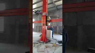 Steel tank shell inside polishing machine from XYD Industries