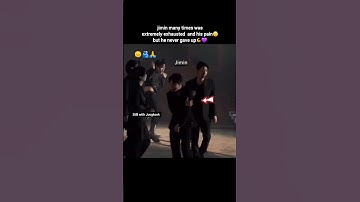 Jimin many times was extremely exhausted  and his pain😞but he never gave up💪💜#jimin #btsarmy #short