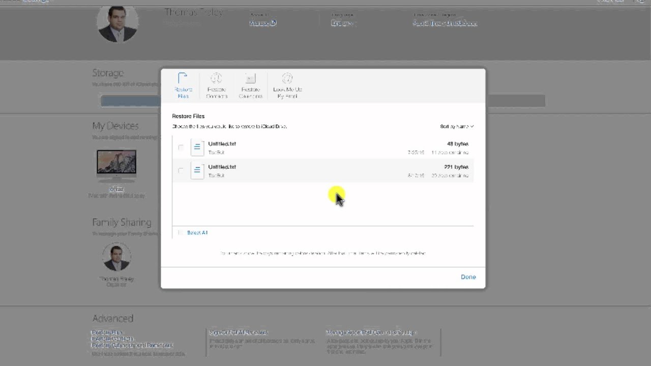 QuickLook: iCloud Restore Features
