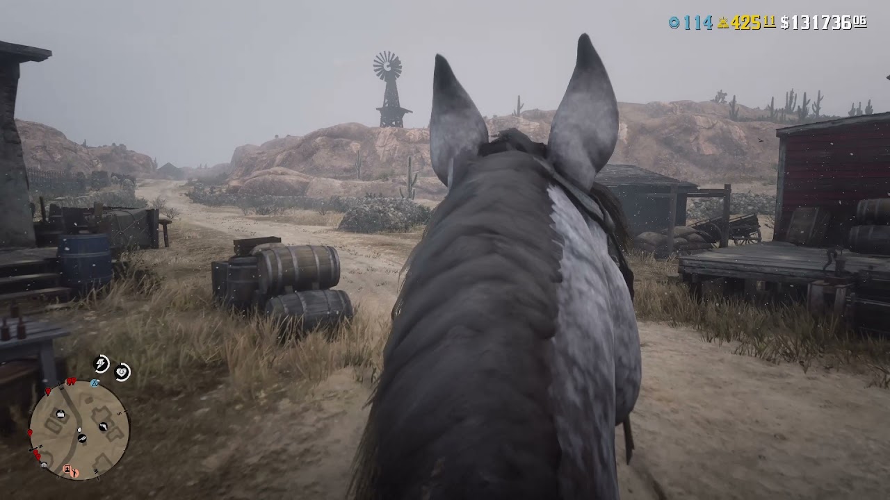 Red Dead Online PC It is Snowing and Getting Krampus Shotgun Variant