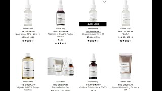 Huong dan tu order my pham The Ordinary tren SEPHORA