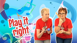 Play it Right | Teaching pre schoolers rhythm | Play it loud, soft, slow and quick - on the beat! screenshot 4