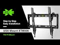 Xtm006 usx mount  tilting tv mount  installation