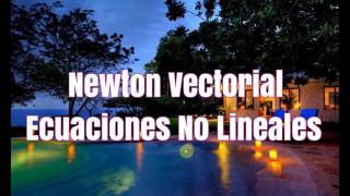 Método de Newton Vectorial Sistemas No Lineales en Python