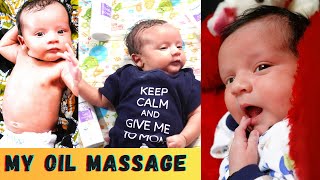 Aayansh Ka Daily Oil Massage Routine | new born baby oil massage learnwithpriyanshi babinayoutuber