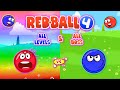 Red Ball 4 | Orange Ball Vs Blue Ball in Rainbow World with All Levels | All Boss | Full Gameplay