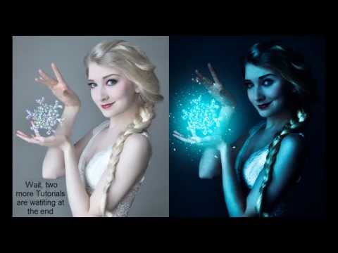 Frozen lighting effect | photoshop tutorial | photo effects