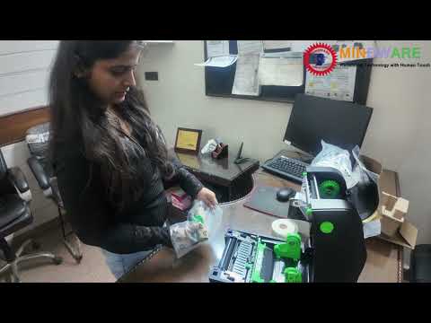 TSC TH340 desktop barcode printer unboxing & setup