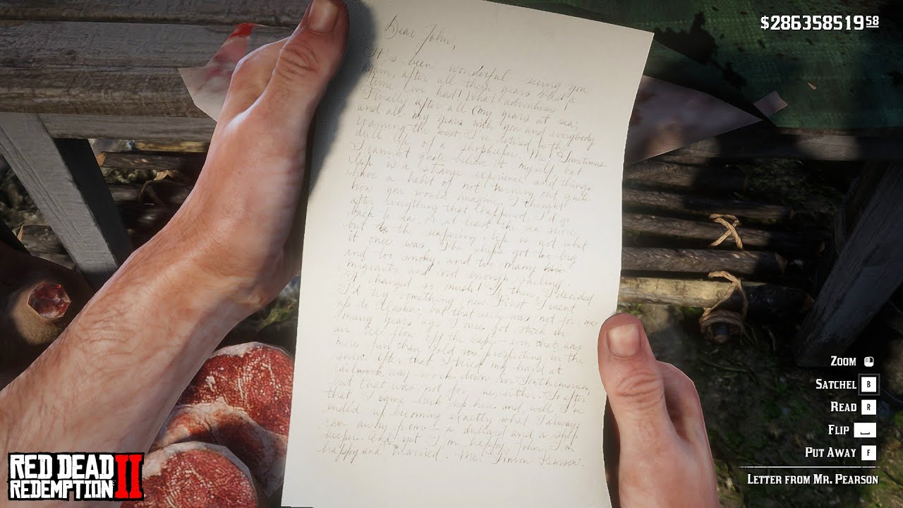 Letter From Mr. Pearson (JMRE Bonus Content) | RDR2 - YouTube